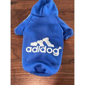 Adidog Pet Hoodie Blue xl